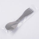 Outdoor Camping 2 in 1 Mini Clean Portable Titanium Fork Spoon Spork Kitchenware
