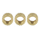 M3 x 3mm x 4mm Brass Injection Molding Knurled Threaded Insert Nuts(500pcs) P4K9
