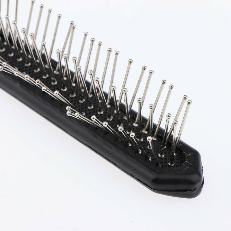 2pcs Hair Comb Brush, Cushion Base and Anti-static Stainless Steel Teeth