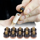 10PCs 10mm Screw On Cue Tips For Pool Snooker Billiards Replacement Parts