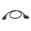 Hdmi Female To Male Left Angle Extension Cable Tv Lead 2.0 High Speed Ether V7O3