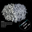 200x 4.0mm Bullet Male & Female Wire Terminals Connector with Insulation Cover