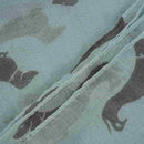 Sausage Dachshund Dog Animal Ladies Scarf Shawl Soft Feel 180 x 90cm Green