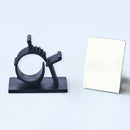 Adjustable Cable Clips Adhesive Nylon Wire Clamps Black 50 Pcs R2M9