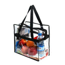 Tote Bag, Sturdy PVC Construction Zippered Top,Stadium Security Travel & Gy C1E1