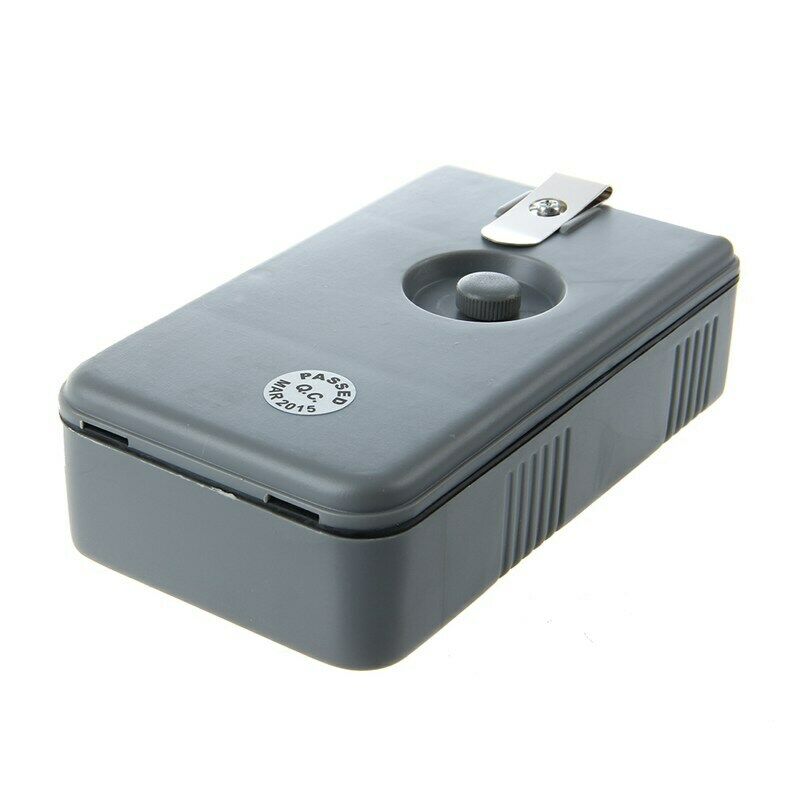 Portable Battery-Operated Fish Tank Aquarium Air Pump--Grey