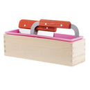 Silicone Soap Mold with Wood Box with Loaf Cake Straight & Wave Slicer Maker