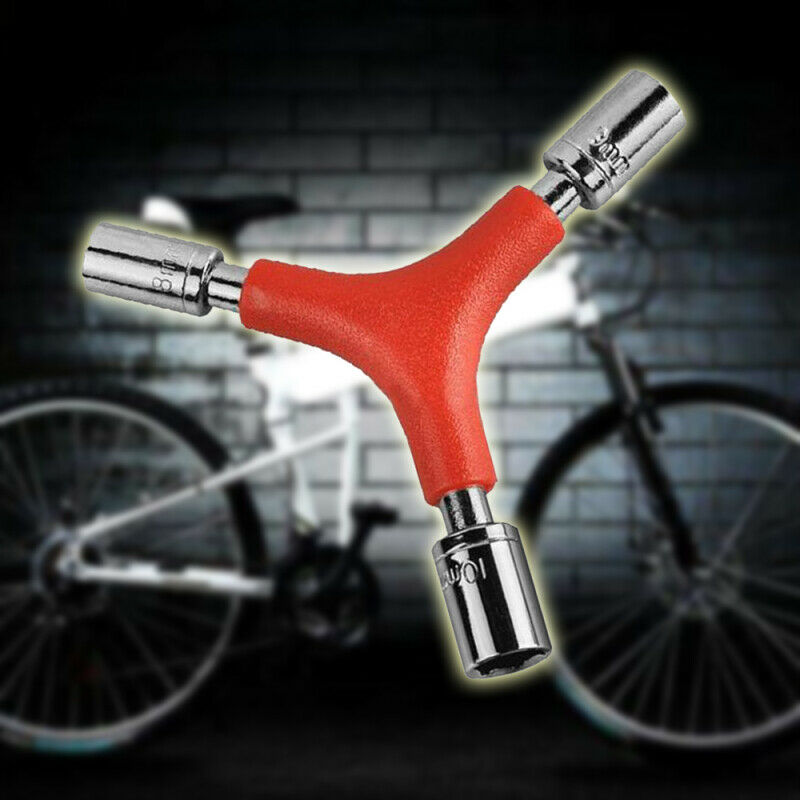 Bicycle Bike Y Type Socket Wrench Repair Tool 3 arms Hexagon Spanner 8-10mm MQN