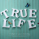 DIY Decorative Wood Alphabet Craft Letters Sign Plaque Wall Hanging Decor R