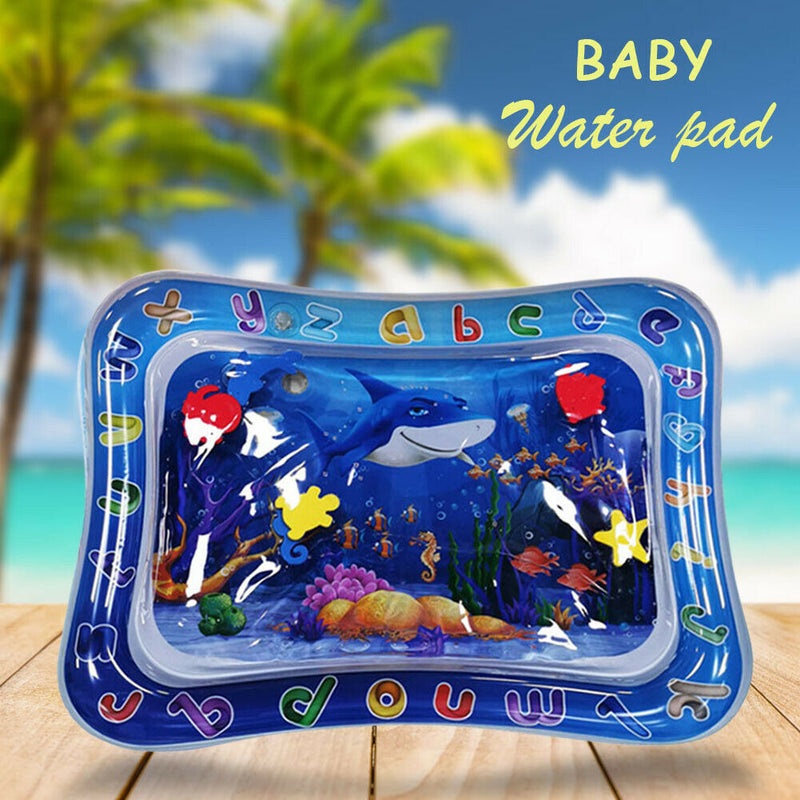 Ocean Fish Baby Inflatable Patted Pad PVC Crawling Water Cushion Play Mat