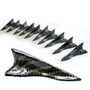 10PC New Shark Fin Diffuser Vortex Generator Car Wing Roof Spoiler Bumper SON