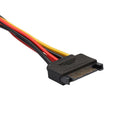 2Pack 15pin SATA Male To 4pin /15pin Female Power Y Cable For IDE Hard Drive