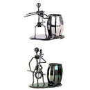 2pcs Pen Holder Pencil Pot Metal Stand Stationery Office Decor Violin+Cello