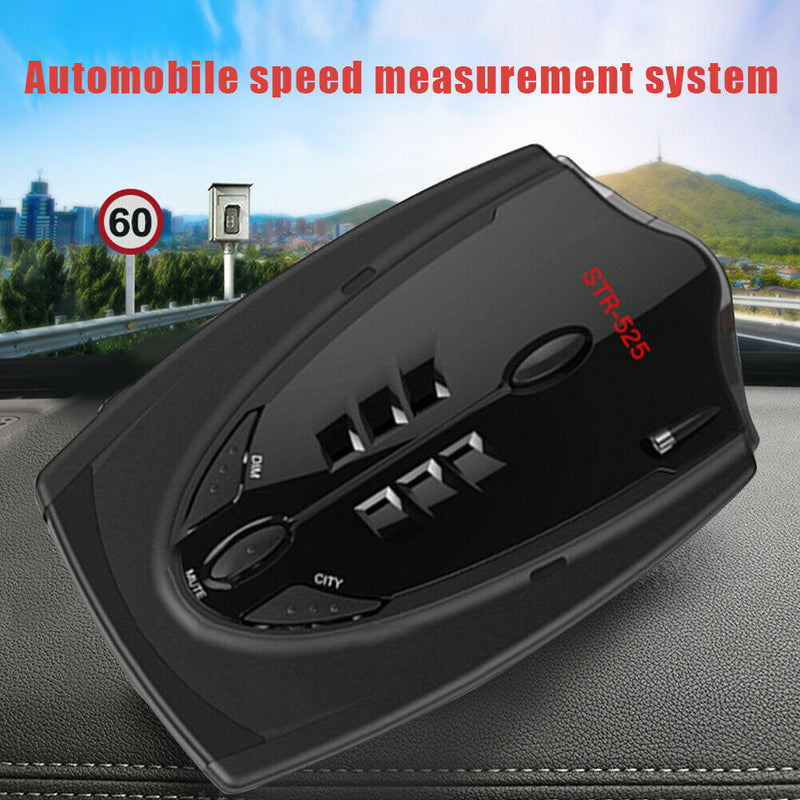 STR-525 Radar Detector English Russian Thai Voice Vehicle Speed Alert X K