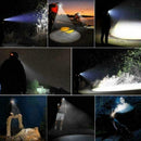 Clip On LED Head Lamp Cap Hat Light Torch For Fishing Hunting Camping Outdo E0G4