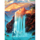 5D DIY Full Drill Diamond Painting Waterfall Embroidery Mosaic Wall Arts