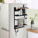 Kitchen Rack Fridge Magnetic Organizer -Design Paper Towel Holder, Rustproo