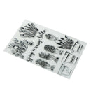 Beautiful Cactus and Flower Pot Rubber Stamp Scrapbooking PhotoAlbumDecorative J