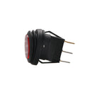 2x 12V 20A Waterproof Round Red On-Off Rocker Switch Auto Car Boat SPST Marine