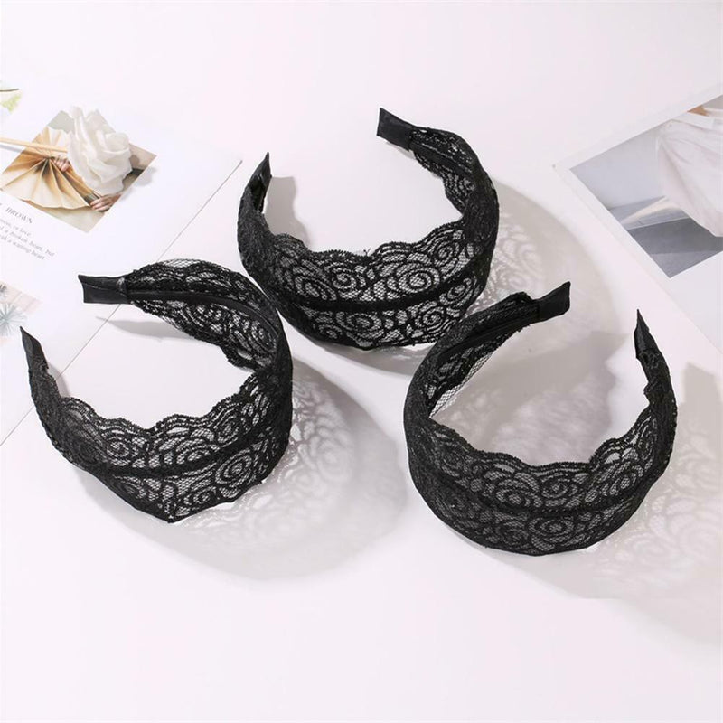 Korean Lace Hollow Headwear Headband Retro Hairdress Headpiece Hair Jewelry