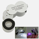 45x 22mm With LED Lights Scale Jewelry foldable Magnifier