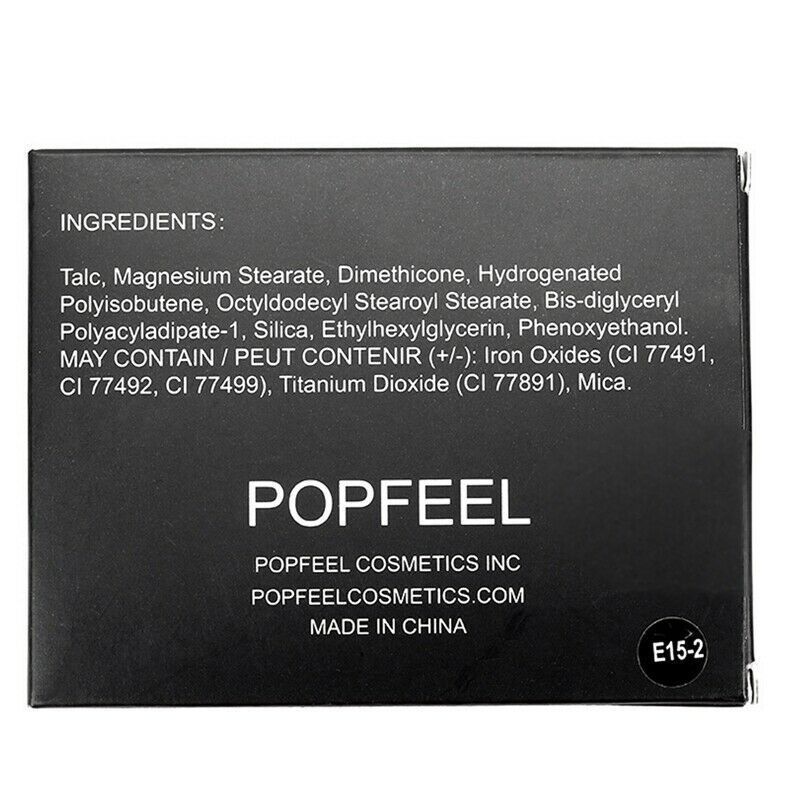 Popfeel 15-Color Matte Shimmer Glitter Eyeshadow Palette Makeup Waterproof  Q6C1