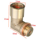 M18X1.5 O2 Oxygen Sensor Extender 90 Degree Angled Bung Extension Spacer NEW