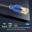 RJ45 Male to 8P8C Male 2GHz Shielded Cat8 Ethernet Connector Cable (10m) A