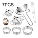 7 IN 1 Stainless Steel Dumpling Maker Mould Dough Press Pie Ravioli Making Tool