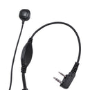 Covert Acoustic Tube Earpiece Headset Mic With Finger Ptt For Kenwood Puxin