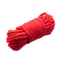 2x 6mm Tying Cotton Cord Thread Games Macrame Jewellery DIY Black+Red - 10m