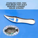 Stainless Steel Fish Skin Brush Fish Scale Remover Cleaning Peeler Scraper