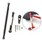 Metal Steering Servo Rod Linkage for 1/12 MN86K MN86KS RC Carwler Black