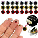 183pcs 3/4/5/6mm 2D Holographic Fishing Lure Eye Fly Red Tying M1S4 N Blue H9F1