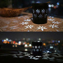 Flower Hollow Solar LED Lamp Portable Light Iron Landscape Courtyard Decor