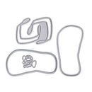 4pcs Beach Slippers Metal Cutting Dies DIY Scrapbook Emboss Stencils Crafts A