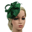 Women Chic Feather Fascinator 1920s  Headdress Bridal Race Church Hat