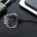 Universal Lavalier Lapel Clip-on Microphone Fur Wind Muff Mic Windscreen Cover
