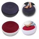 2x Portable Air Inflatable Stool Ottoman Chair for Fishing Bedroom