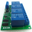 4 Channel DC 12V RS485 Relay Module Modbus RTU and AT Command Remote Contro