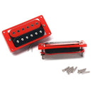 1 Set Of 2Pcs Red & Black Humbucker Double Coil Pickups Neck Bridge for Lp