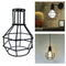 Wire Frame Pendant Light Loft Ceiling Lamp Shade Home Decor Lamp Covers Home Bar