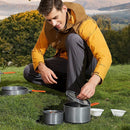 Hewolf Outdoor Cookware Pot Wild Pot Cookware Cookware Set 2-3 Cookware Set