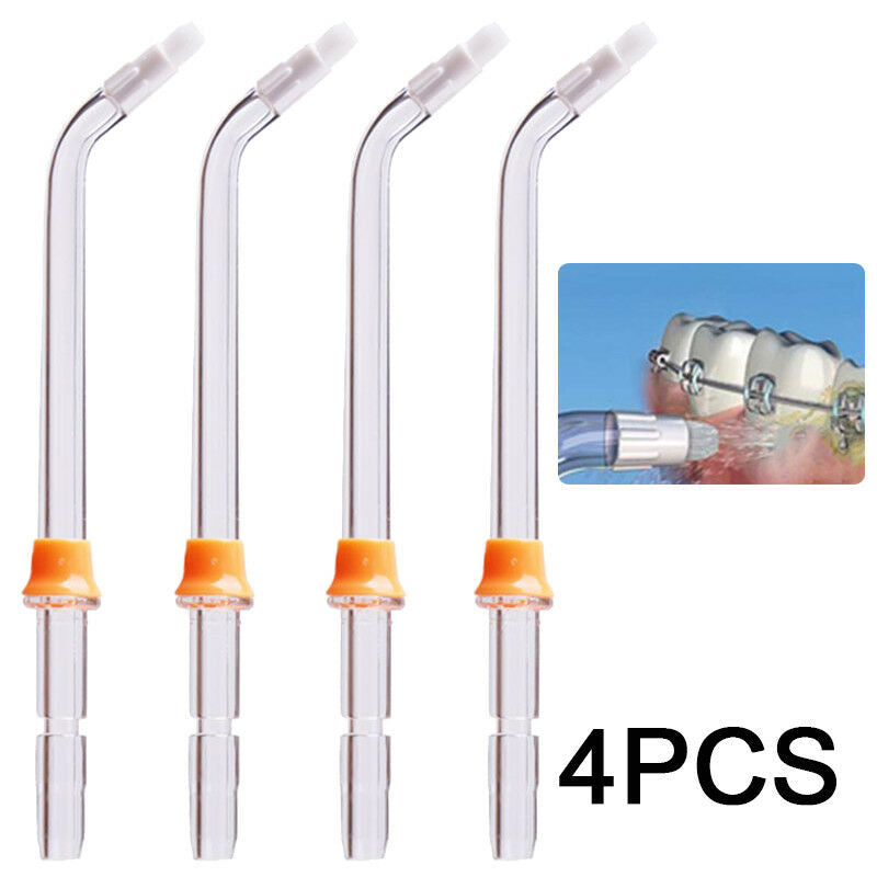 4PC - Replacement Water Flosser Tips Oral Irrigator Nozzle Attachments Polishing