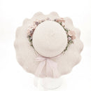 Women Ladies Summer Sun Beach Hat Outdoor Sun Hat with Flower Elegant  Z
