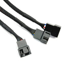 1 To 3 way splitter sleeved 4-pin pwm connector fan extension cable M&E