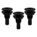 3pcs 3/4'' Black Plastic Marine Yacht Bilge Pump Thru-Hull Fittings for Boat