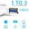 High Quality For Laptop For PC Hub USB Rotate Splitter Mini Adapter 3 Ports