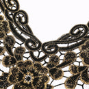1pcs embroidered floral lace neckline neck collar trim clothes sewing appliqueMO