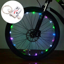 2pcs LED Bicycle Bike Cycling  Lights Auto Open & Close Wheel Spoke Light Strin@